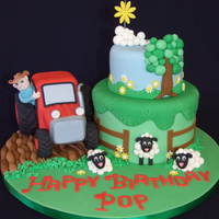 Pop's Farm This is the Second Cake I had this week, it was for my Dads Birthday and my girls wanted a Farm Cake because thats where Pop Price lives. I...