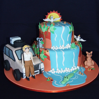 4Wd Aussie Outback 60Th This was for a 60th birthday and 4WD tour reunion party, the birthday girl was known for wearing white driving gloves on the trip and has a...