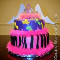 Diva Cake This cake was done for a 7 year olds "Diva Party" at a local salon.