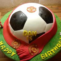 Manchester United Football Cake 