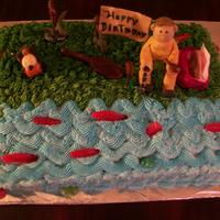 Fishing For a client he ask 4choc cake w/strawberry filling