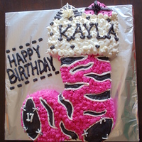 Happy Birthday Kayla! simple butter cream cake, haven't done one in a long time...was kind of nice.