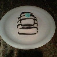 Two Tier Mini Cake Saw a photo of this on here and had some left over cake to play with. Ithought it was super cute.