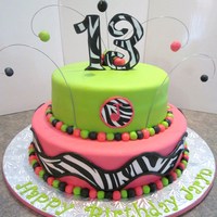 Pink/green And Zebra 