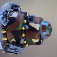 Military I made this cake for a 11 bitrthday boy's party!