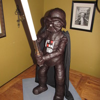 3D Darth Vadar This is the cake that I made for my nephew's 18th birthday. He's a huge Vadar fan...and I'm happy to say that he loved it!...