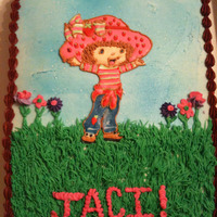 Strawberry Shortcake Had a lot of fun with this cake and am proud of it. My first Royal Icing Transfer on Strawberry shortcake and I was pleased it turned out...