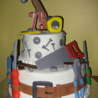 75Th Birthday Tool Cake I made this tool-themed cake for my grandpa's 75th birthday. Thanks to mariprincesa for her amazing cake, and for so graciously...