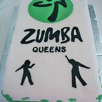 Zumba Cake I made this Zumba cake yesterday 13/7/2010 for my Zumba buddies at my local gym.Everybody loved it.Vanilla sponge, with vanilla buttercream...