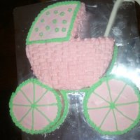 Baby Carriage Chocolate cake with the chocolate mousse out of the Cake Boss book - YUM!
