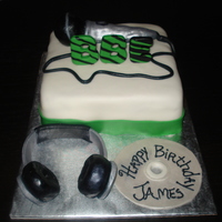 My Mic Sounds Nice!!! I made for this cake for my daughter's uncle's 21st birthday. He's a aspiring artist and the name of his company is "...