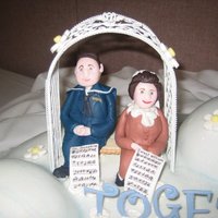 Married Couple Depicts my beloved aunt and uncle in their wedding clothes from 50+ years ago. They passed away within 3 years of each other...my cousin...