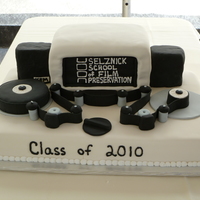 Flatbed Film Viewer Flatbed film viewer cake for the Selznick School of Film Preservation class of 2010 at the George Eastman House. Everything is hand...