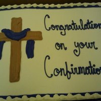 Confirmation Cross Buttercream