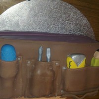 Tool Box And Tool Belt. 