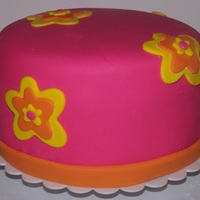 Smash Cake Cake for a photo shoot for my friends photography business. She wanted bright and simple.