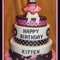 50's Themed Bday Party Sock Hop Cake this cake was for a friend whos mom is turning 60 .... its a sock hop themed suprize party hope she likes her cake !!!