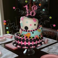 Topsy Turvy Cake My 1st ever attempt at a Topsy Turvy cake and 1st ever time to work with fondant! My friend talked me into doing this for her daughter'...