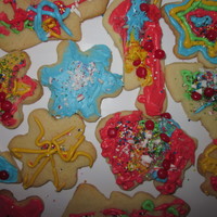 Christmas Cookies Sugar cookies decorated by 3, 4, 5, 6 and an 11 year old! They had a blast getting all sticky... Love having the kids help out in the...