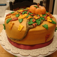 Full Cake The full cake. YES I know there are structural issues. ;) I had to carve some overdone edges off because there was too much batter in the...