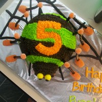 Spider Birthday Cake 