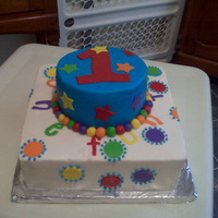 Fun To Be One! BC with fondant decorations
