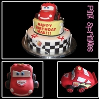 Lightning Mcqueen A friend wanted a Lightning McQueen cake for her grandson's second birthday. Thanks to many ideas on Cake Central, this is what I came...