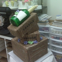 Wine Crate Dummy Cake This cake was done at a class taught by Colette Peters. She is an AMAZING teacher. We had three day sto create our crooked masterpiece. I...