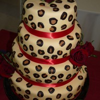 Leopard Wedding Cake 