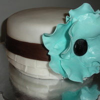 Fancy Flower Birthday I made the pretty little cake with a gumpaste flower, a modeling chocolate belt, and fondant ruffles