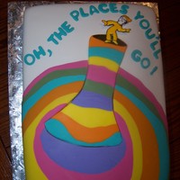 Oh, The Places You'll Go! By Dr. Suess Made for a friends' graduation. She loved it. I would have liked to have more time to cover the seams. Oh well! I wish I new who to...