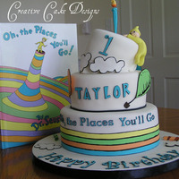 Dr Seuss Birthday Cake I was asked to make a cake to match this book. Two musts were; the tilted top and the little guy holding onto the side. She left the rest...