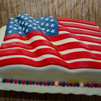 Us Flag Cake 