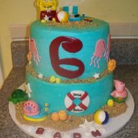 Sponge Bob Square Pants Sponge Bob Cake I made for my God Child's 6th....I got lots of ideas from this site so Thank you to everyone who made GREAT sponge Bob...