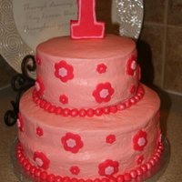 1St Birthday This was for a 1st birthday. It was kind of a disaster. On the drive to the house, the cake shifted and the icing cracked and wrinkled. I...