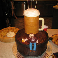 40Th Birthday Beer Cake This was a cake for my husband's 40th birthday. I surprised him with a trip to Munich, Germany for Oktoberfest so that's why I...