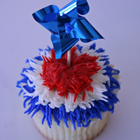 Fireworks Cupcake 