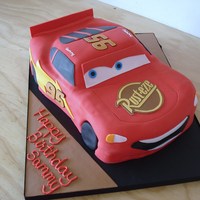 Lightning Mcqueen Birthday Cake 