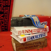 Graduation Books Chocolate cake with PB frosting filling (used Marshmallow Frosting cut butter in half and replaced with PB), MMF (brown book had coco added...