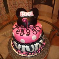 1St Birthday Cake Minnie Mouse 