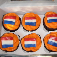 Holland World Cup 2010 Cupcakes! Made these to celebrate the Netherlands in the World Cup final game. Unfortunately, they lost, but the cupcakes were delicious! :-) Dutch...