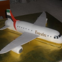 My Son's 6Th Birthday Cake emirates airlines- wings made of gumpaste