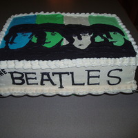 The Beatles Birthday Cake This was all done in a whipped buttercream, all done freehand.