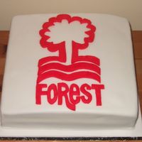 Nottingham Forest Football Cake I made this cake for my brother-in-laws 40th birthday, he's an avid Nottingham Forest football fan...it's a UK football team!