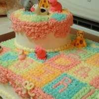 Zoo Animals Baby Shower All buttercream and gumpaste decorations