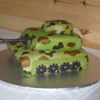 Army Tank Grooms Cake 