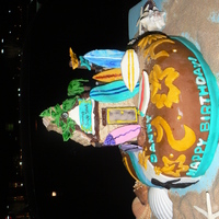 Surf Shack Birthday Cake This was the third cake I attempted and it was fun! Now that I look back it makes me laugh!