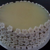 White Chocolate Cake For white themed party. The cake was made from white chocolate and covered with white chocolate ganace. This is sinful divine!