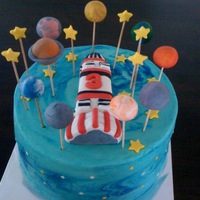 Space, Planet, Rocket An astronomy? The birthday boy is only 3 but he knows what he wants.