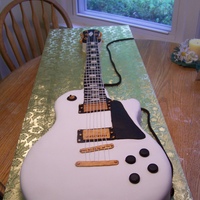 Les Paul Guitar This is a life size Les Paul giutar. German chocolate cake with German chocolate BC under MMF.